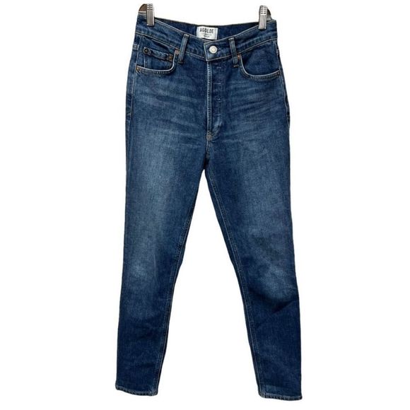 Agolde Nico High Rise Slim Jeans Fixation Size 24 - Picture 4 of 11